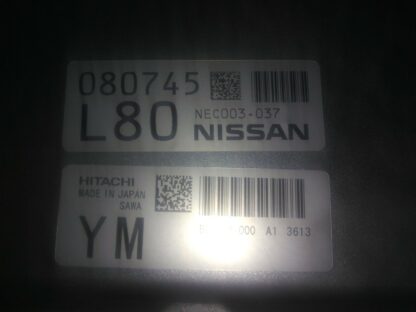 2014 Infiniti Q50 Computadora de motor ECU ECM NEC003-037 "L80"