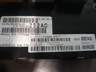 2008 Dodge Caravan Computadora de motor ECU ECM P05187802AG/P05150252AC