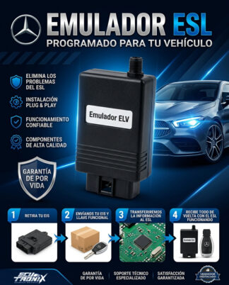 Servicio de programación de emulador para bypass/bloqueo de dirección ESL — W204 / W207