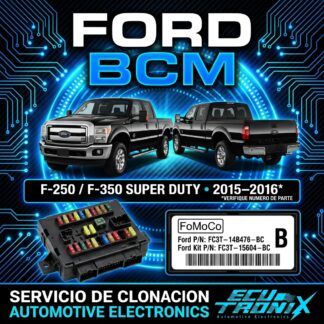 Servicio de clonacion BCM F-250 / F-350 SUPER DUTY • 2015–2016